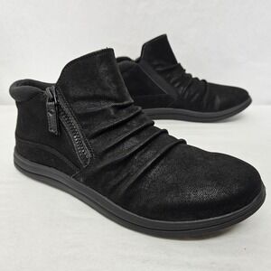 Clarks Breeze Range Ankle Boots 74673 Black Suede Women's Size 7.5 Wide